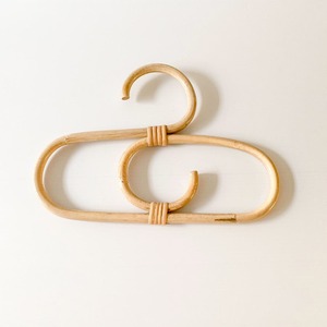 Hot Demand Wood Clothes <b>Rack</b> Natural Durable Rattan Hanger for Kids Custom Design Clothing Hangers From Vietnam - Product Image 1