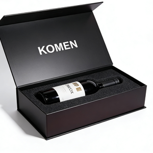 Luxury Cardboard Liquor Gift Box with Protective <b>Foam</b> Insert Champagne Whiskey & Wine Bottle Packaging - Product Image 4