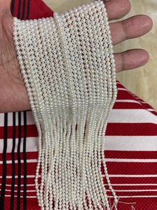 Perles d'eau douce naturelles blanches de qualité AAA, 6 mm, certifiées par un tiers, service de fabrication d'échantillons en Chine pour bijoux, perles en vrac - Product Image 5