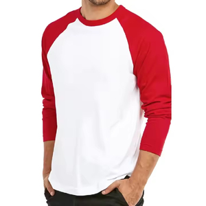 Camiseta de Manga Larga Lisa para Hombre, Diseño Sencillo, Venta al por Mayor, Ropa Masculina de Alta Calidad, Cuello Redondo - Product Image 6