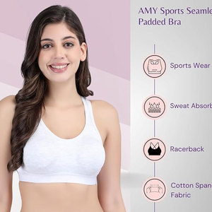 Sujetador Deportivo Ligero para Mujer, Transpirable, de Secado Rápido, Tejido Elástico, con Soporte, para Fitness, Entrenamiento, Running, Gimnasio, Atletismo - Product Image 4