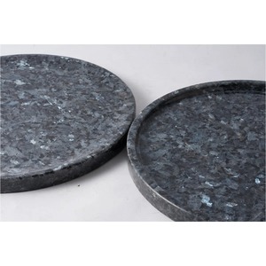 Bandeja Giratoria de Mármol Negro Ideal para Artículos Esenciales de Cocina, Decoración de Mesa de Comedor y Almacenamiento en Encimeras, Venta al por Mayor desde India - Product Image 3