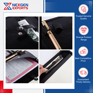 Porte-documents en cuir PU de qualité supérieure, multifonctionnel, sur mesure et au design personnalisé, très demandé, provenant du premier exportateur d'Inde. - Product Image 6