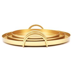 Modern Luxury Mirrored Glass <b>Storage</b> Tray Polygon Shape Gold Frame Stackable Design for <b>Table</b> Decoration - Product Image 2