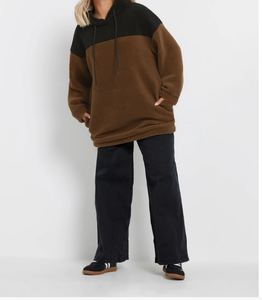 Mode d'hiver, sweat à capuche zippé décontracté grande taille, effet délavé vintage Y2K, streetwear pour femmes, sweats à capuche oversize - Product Image 1