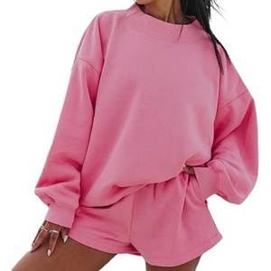 Pull molletonné surdimensionné pour femme, doublé 100 % coton, col montant, respirant, écologique, avec logo personnalisé sur le devant, style streetwear - Product Image 4
