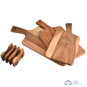 [MEILLEUR NOTATION] |   Planche à découper en bois durable, bloc de boucher pour la préparation des aliments, plateau de service, matériau du Vietnam - Product Image 1
