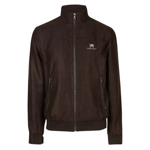 Blouson bomber homme uni, fermeture éclair intégrale, qualité supérieure, léger - Product Image 1