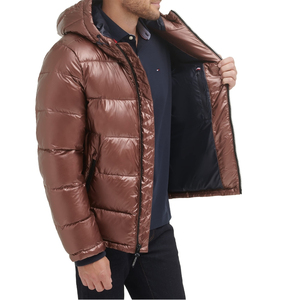 Chaqueta de Invierno Deportiva Personalizable OEM para Hombre, con Capucha, Reversible, Ajuste Regular, Cuello Alto de Lona, Cierre de Cremallera - Product Image 2