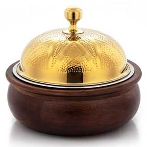 Plato para Servir con Tapa Texturizada, Base Azulada, Adorno Decorativo, Contenedor Premium para Buffet - Product Image 6