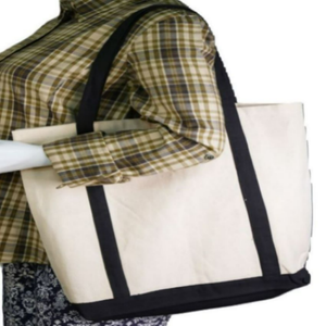 Sac fourre-tout en toile de coton 100% réutilisable et écologique personnalisé, sac de shopping en calicot pour femmes, logo imprimé pour un shopping durable - Product Image 2