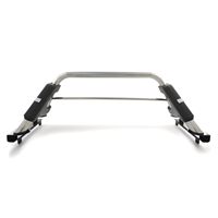 Barre de protection universelle CZX pour pick-up, en acier inoxydable, robuste, argent poli, avec éclairage LED sportif, anti-corrosion, à visser, pour Hilux Ranger