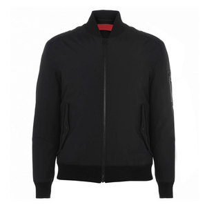 Latest Design <b>Winter</b> Men's High Quality 100% Polyester Coated Canvas Streetwear Bomber <b>Jacket</b> Stand Collar Front Windproof - Product Image 1