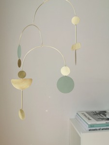 Decoración Móvil Metálica Abstracta Moderna para Colgar en el Techo, para Dormitorio, Sala de Estar, Arte Minimalista, Pieza Decorativa - Product Image 2