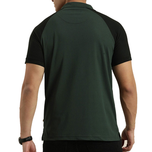 Hot Selling Premium Quality Men's T-<b>Shirt</b> New Collar <b>Button</b> Style Street Look <b>Half</b> Sleeved Spandex/Cotton Jersey Fabric 220g - Product Image 2