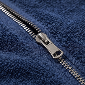 Men's Summer Towelling <b>Zip</b>-<b>Up</b> <b>Jacket</b> Terry Cloth Resort <b>Jacket</b> OEM ODM Wholesale Factory Custom Logo Low MOQ - Product Image 4