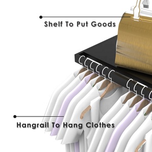 Étagère de magasin en bois grainé avec revêtement en poudre pour les étagères à lattes de supermarché - Product Image 2