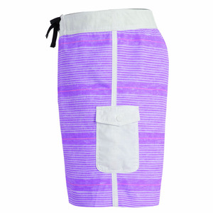 Pantalones Cortos Deportivos Personalizados para Hombre - Tela Satén 100% Algodón, Diseño Cargo a Rayas, Estilo Urbano, Transpirables, Ecológicos, ODM - Product Image 4