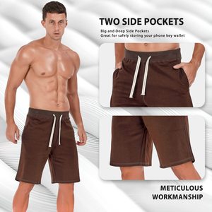 Shorts décontractés de haute qualité, impression numérique, design personnalisé, 100% coton biologique, écologiques, fermeture à cordon de serrage à la taille - Product Image 3