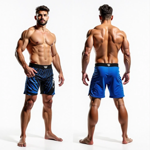 Pantalones Cortos de Lucha MMA Personalizados para Hombre, Sublimados, Sin Guantes, para BJJ, Ropa Deportiva, Kimono de Jiu Jitsu al por Mayor con Característica Elástica - Product Image 1