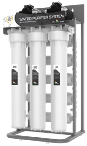 MS Skid 50 LPH Système RO avec capuchon de cuve sans joint, 100 % PP vierge, étanche, jusqu'à 15 kg, capuchon d'extrémité de boîtier de membrane plastique, le meilleur - Product Image 6