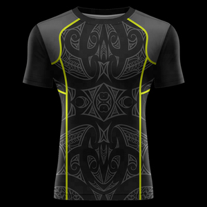 Custom No Gi Training Nylon Spandex Rash Guard With Muscle Support Ergonomic Seams And Custom Logo Long Sleeve <b>Compression</b> <b>Shirt</b> - Product Image 2