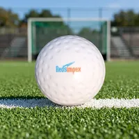 Ballon de hockey en PVC personnalisé avec surface alvéolée – Durable, léger – Idéal pour l'entraînement, les matchs, les exercices sur le terrain et les loisirs