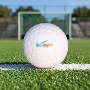 Ballon de hockey en PVC personnalisé avec surface alvéolée – Durable, léger – Idéal pour l'entraînement, les matchs, les exercices sur le terrain et les loisirs - Product Image 1