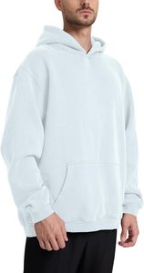 Sweat à capuche tendance pour homme grande taille, coupe oversize, 3XL 4XL 5XL, en polaire épaisse, chaud pour l'hiver, style streetwear décontracté - Product Image 4