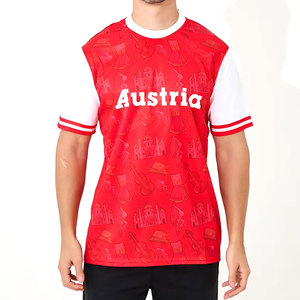 เสื้อฟุตบอลแขนสั้นน้ำหนักเบา พิมพ์ลาย แห้งเร็ว ระบายอากาศได้ดี ผลิตจากโพลีเอสเตอร์ - Product Image 4