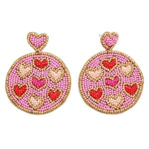 Joyería de moda Pendientes bordados de la India Pendientes de cuentas hechos a mano Mujeres y niñas de la India Exportador pendiente de fiesta - Product Image 4