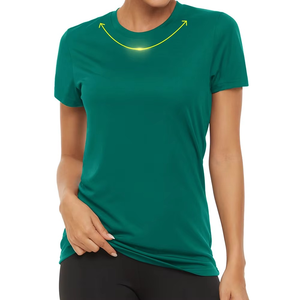 Compre Ahora Camiseta Deportiva para Mujer, Tejido de Alta Elasticidad, Comodidad Superior, Ropa Deportiva, Marca Privada OEM, Venta al Por Mayor - Product Image 4