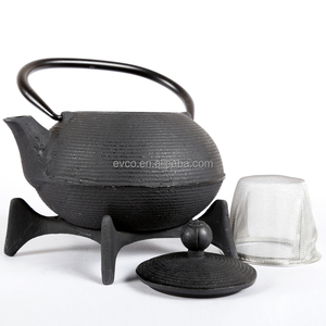 Kyusu 30 Oz Cast Iron Tea Pot and <b>Trivet</b> Set - Product Image 5