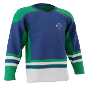 Maillot de hockey sur glace fabriqué en usine à bas prix, en matériaux de qualité supérieure, respirant et très vendu. - Product Image 1
