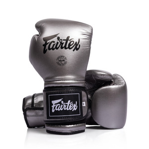 Gants de boxe Fairtex en cuir, lacés, à doigts entiers, pour adultes, équipement d'entraînement de kick-boxing, en cuir de vache véritable, gants de sparring légers - Product Image 1