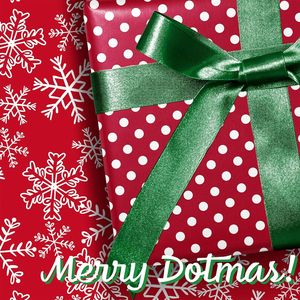 Classic Christmas Decorations Reversible Wrapping Paper Roll <b>White</b> Red Small Dots Snowflakes Design for Gift <b>Wrap</b> Xmas Holidays - Product Image 3