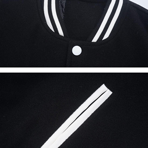 Custom Men Wool Body <b>Leather</b> Sleeve Varsity Bomber Letterman <b>Jacket</b> Plain High School College Baseball Outerwear Varsity <b>Jacket</b> - Product Image 5