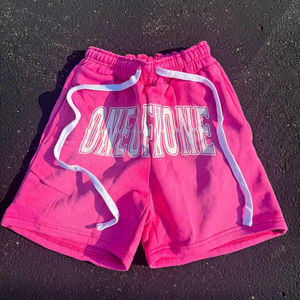 Hot Sale Custom Front Logo Unisex Summer Sweat <b>Short</b> High Street Style Eco-Friendly Breathable Drawstring Closure <b>Shorts</b> for Men - Product Image 1