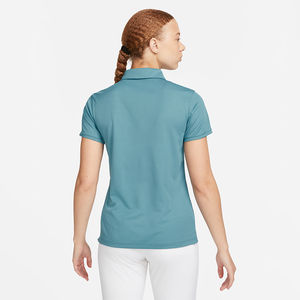 Polo pour femme en coton 100% respirant, manches courtes, couleur unie, logo personnalisé, taille sur mesure, décontracté, été, extérieur, pour le golf. - Product Image 2