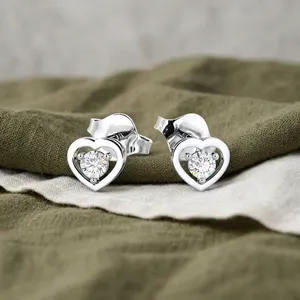 Gold Plated Heart Lever-<b>back</b> Fine Dangle <b>Earrings</b> - Product Image 1