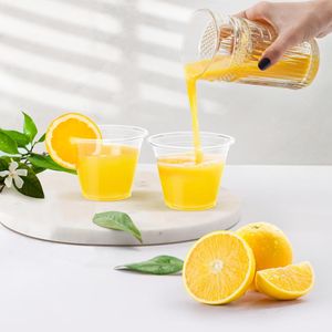 Confezione da 100 Bicchieri di Plastica Trasparenti Resistenti da 270 ml per Vino, Cocktail e Punch - Product Image 4