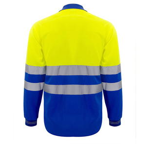 Hi <b>Vis</b> Class 1 Waterproof Breathable LED Flash Reflective Safety Long Sleeve Unisex <b>T</b>-<b>Shirt</b> for Construction Workwear Customized - Product Image 4