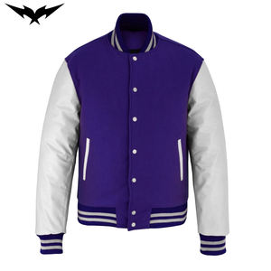 Vestes de baseball de haute qualité pour hommes, vente en gros, impression personnalisée, broderie, veste varsity premium, streetwear, manches longues - Product Image 1