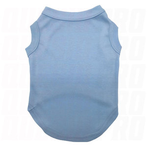 Chemise pour chien en coton uni bleu ciel, douce, confortable, respirante, vêtement pour animaux de compagnie léger, à porter tous les jours, tenue décontractée mignonne pour chien - Product Image 2