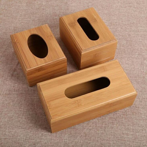 Caja de pañuelos de madera, diseño moderno, cómoda y fácil de usar, soporte decorativo para servilletas para mesa de hogar u oficina - Product Image 5