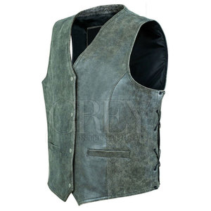 Leather <b>Vest</b> for <b>Men</b> Premium Quality V-Neck Breathable & Quick Dry Outerwear Designed for Casual Winter Wear - Product Image 3