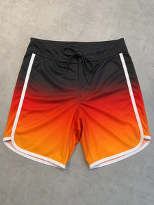 Wholesale Custom <b>Men</b>’s Gradient Beach Board Shorts Quick Dry Surf Swimwear Lightweight Sublimation Water Sports <b>Trunks</b> OEM ODM - Product Image 6