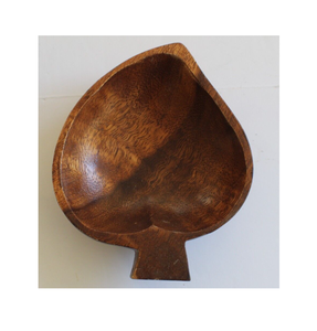 Bol en bois de manguier en forme de feuille pour votre table à manger, décoratif et pratique pour servir les aliments, meilleure qualité et prix bas - Product Image 1