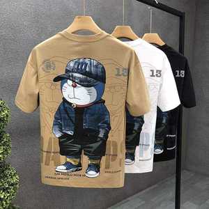 T-shirt graphique pour homme en coton respirant, design élégant, idéal pour les tenues quotidiennes et les occasions décontractées - Product Image 3