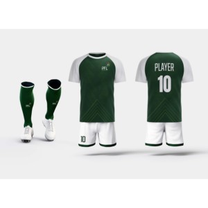 Uniforme de Fútbol para Niños de Alta Calidad en Blanco y Negro, Tela de Poliéster, Uniformes Deportivos Escolares de Fútbol - Product Image 1